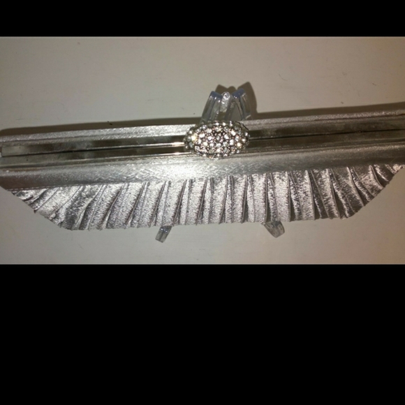 Vintage silver cocktail clutch - Picture 4 of 6